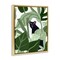 Stupell Industries Panther Peeking from Leaves Framed Floater Canvas Wall Art Design by Michael Willett